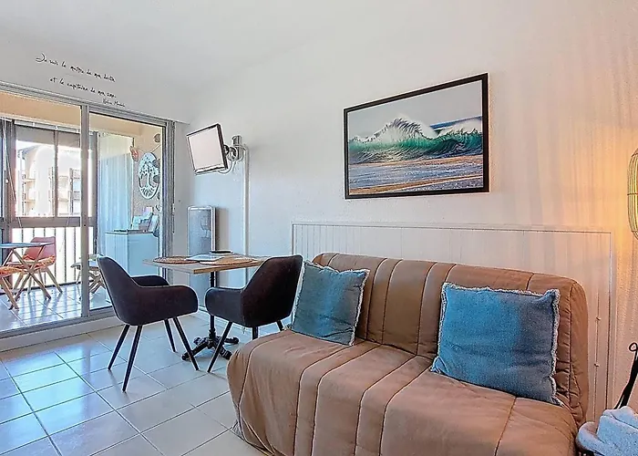 Апартаменты T2 Avec Piscine A Vieux-boucau - Fr-1-857-52 *